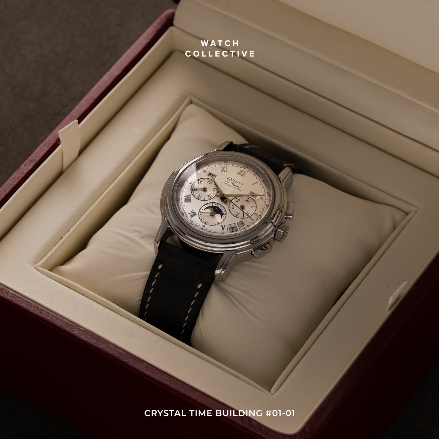 Zenith El Primero Chronometer Stainless steel guilloche dial 40mm automatic