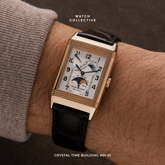 Jaeger-LeCoultre Reverso Sun Moon 18k Rose Gold 26x42mm manual winding