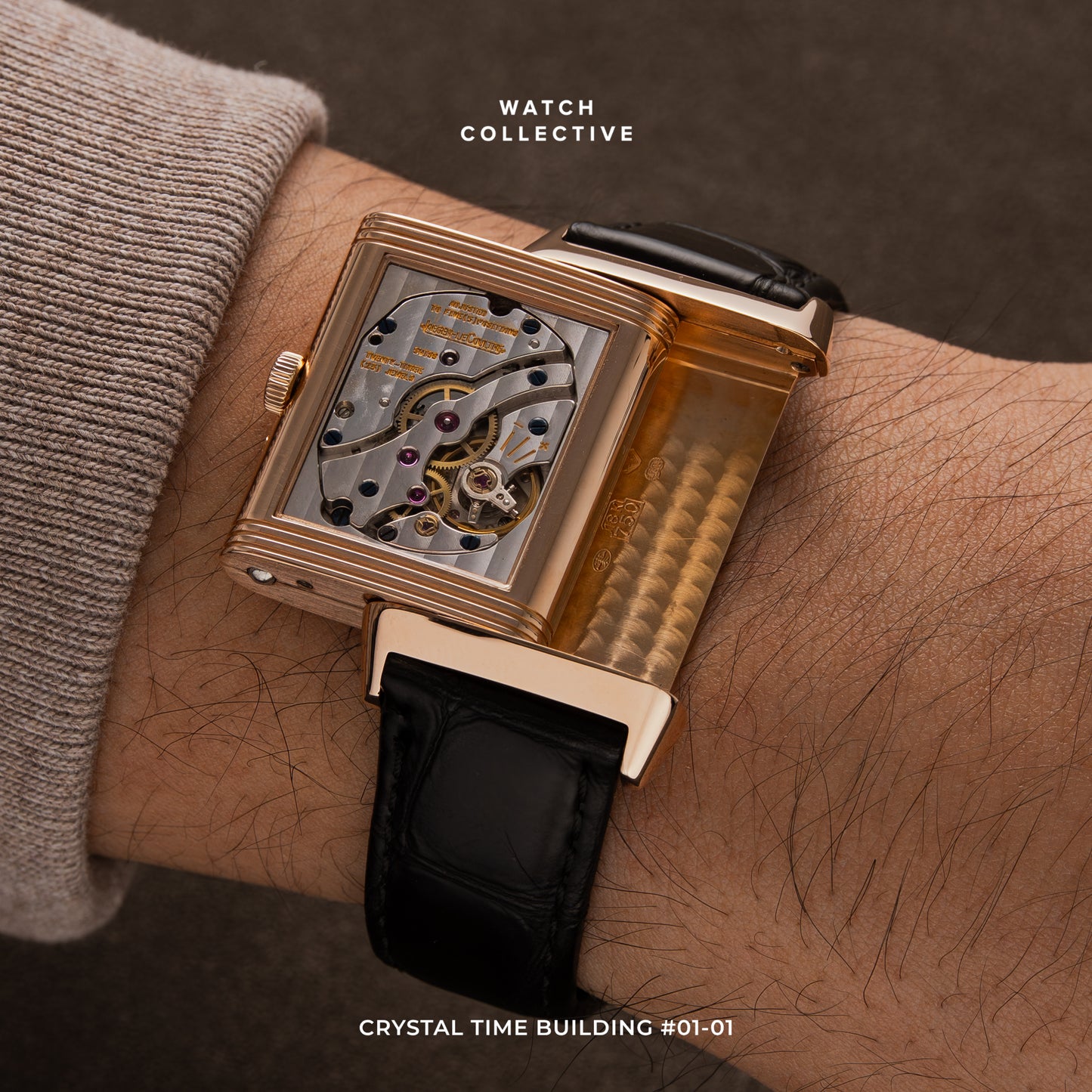 Jaeger-LeCoultre Reverso Sun Moon 18k Rose Gold 26x42mm manual winding