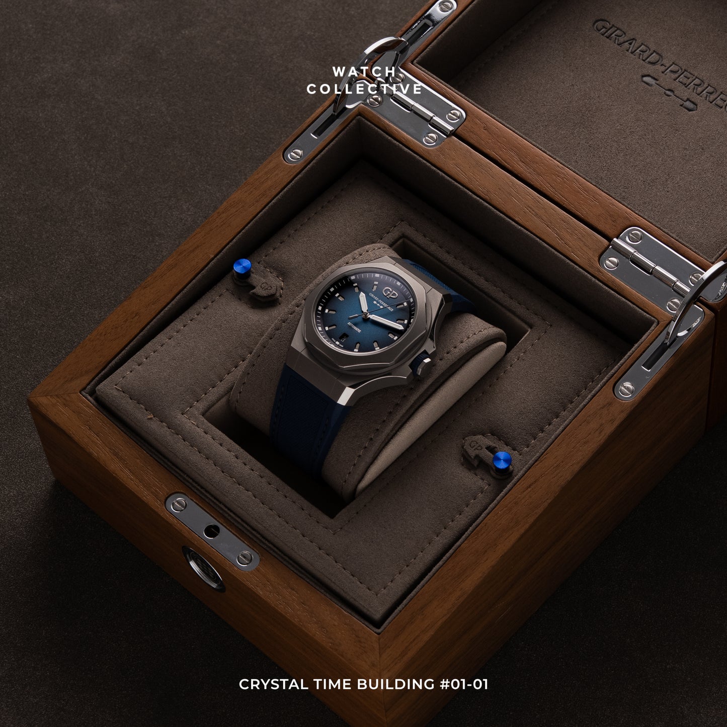 Girard-Perregaux Laureato Automatic Titanium 44mm rubber strap