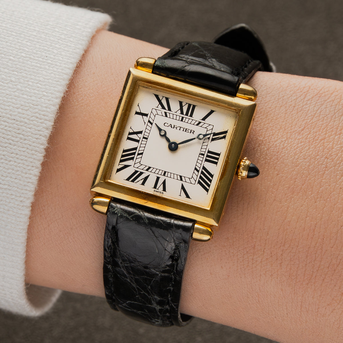 Cartier Tank Obus 18k Yellow Gold 25mm Quartz 1630