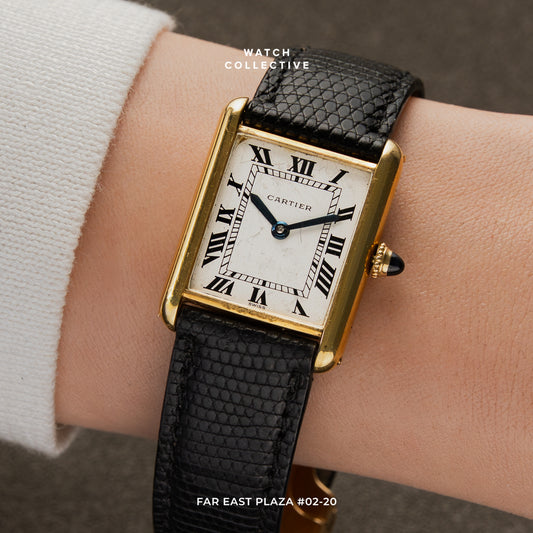 Cartier New York Tank Louis 18k Yellow gold 28mm manual winding (Audemars Piguet movement)