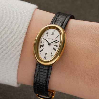 Cartier Mini Baignoire 18K Yellow Gold 20mm Manual Winding 2290 (Rare Backwinder)