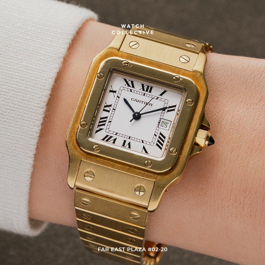 Cartier Santos de Cartier Carree 18K Yellow Gold 29mm Automatic 2960
