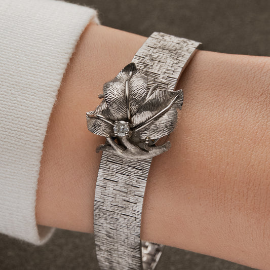 Piaget Orchid Secret Watch 18K White Gold 14mm Quartz 2264