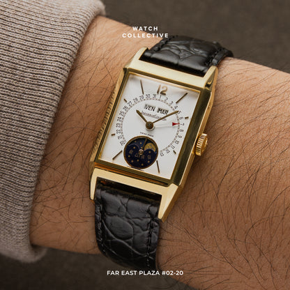Jaeger-LeCoultre Triple Calendar Moonphase 18K Yellow Gold 24x41mm Manual Wind