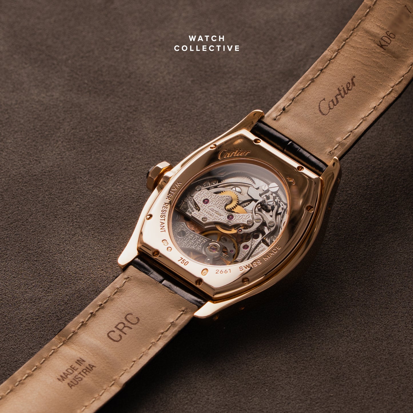 Cartier Tortue Monopoussoir / Monopusher Chronograph CPCP 18k Rose Gold 34mm Manual W1540751 / 2661