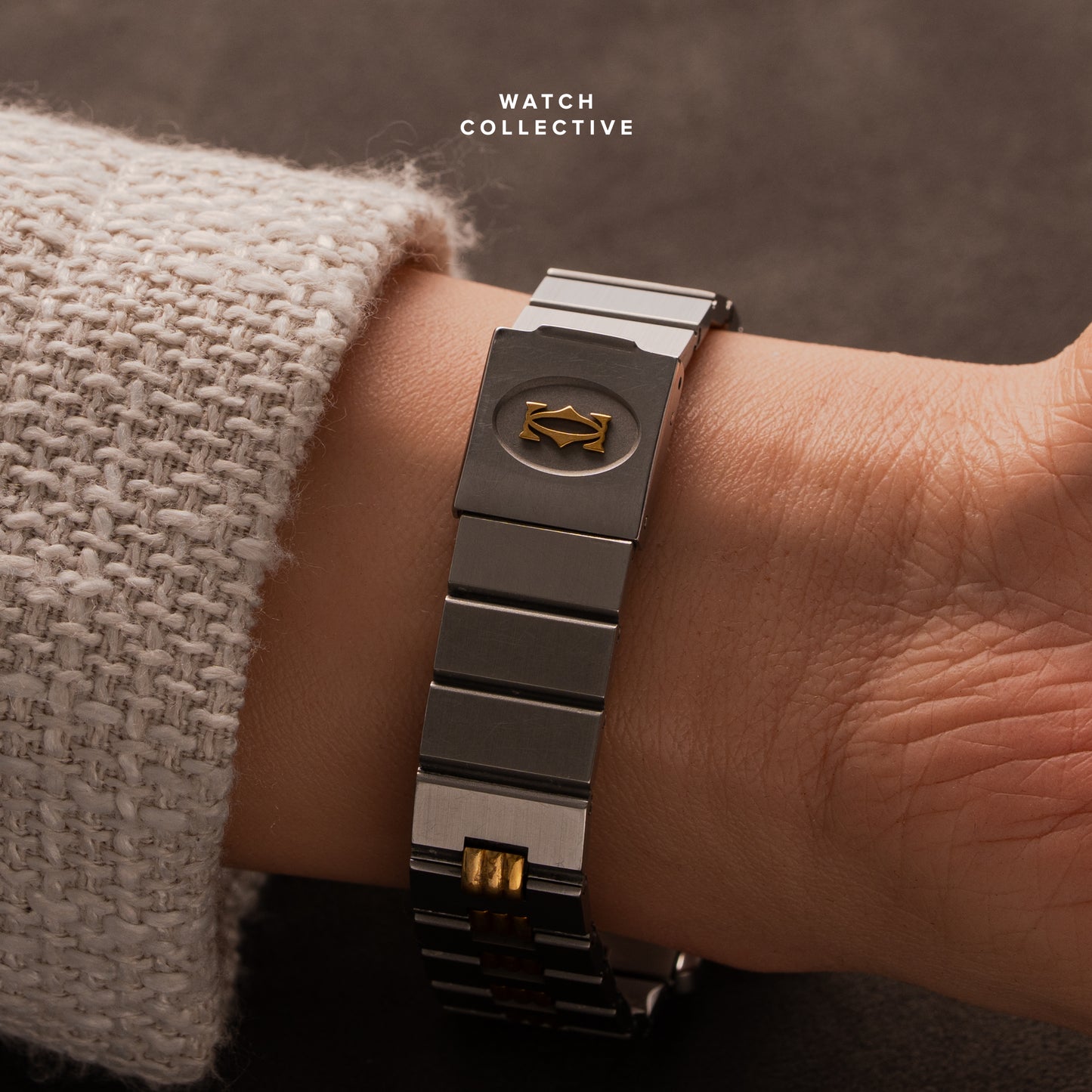 Cartier Santos Octagon gold/steel 30mm automatic Large 2966
