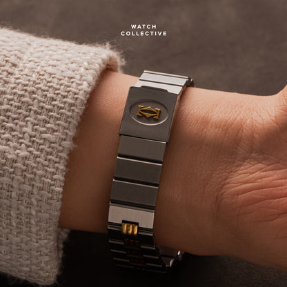 Cartier Santos Octagon gold/steel 30mm automatic Large 2966