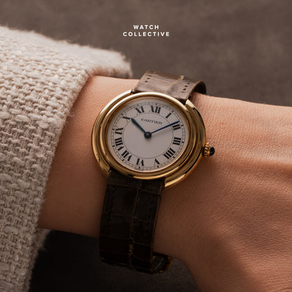 Cartier Vendome Paris Dial 18k Yellow Gold 33mm Manual 78090