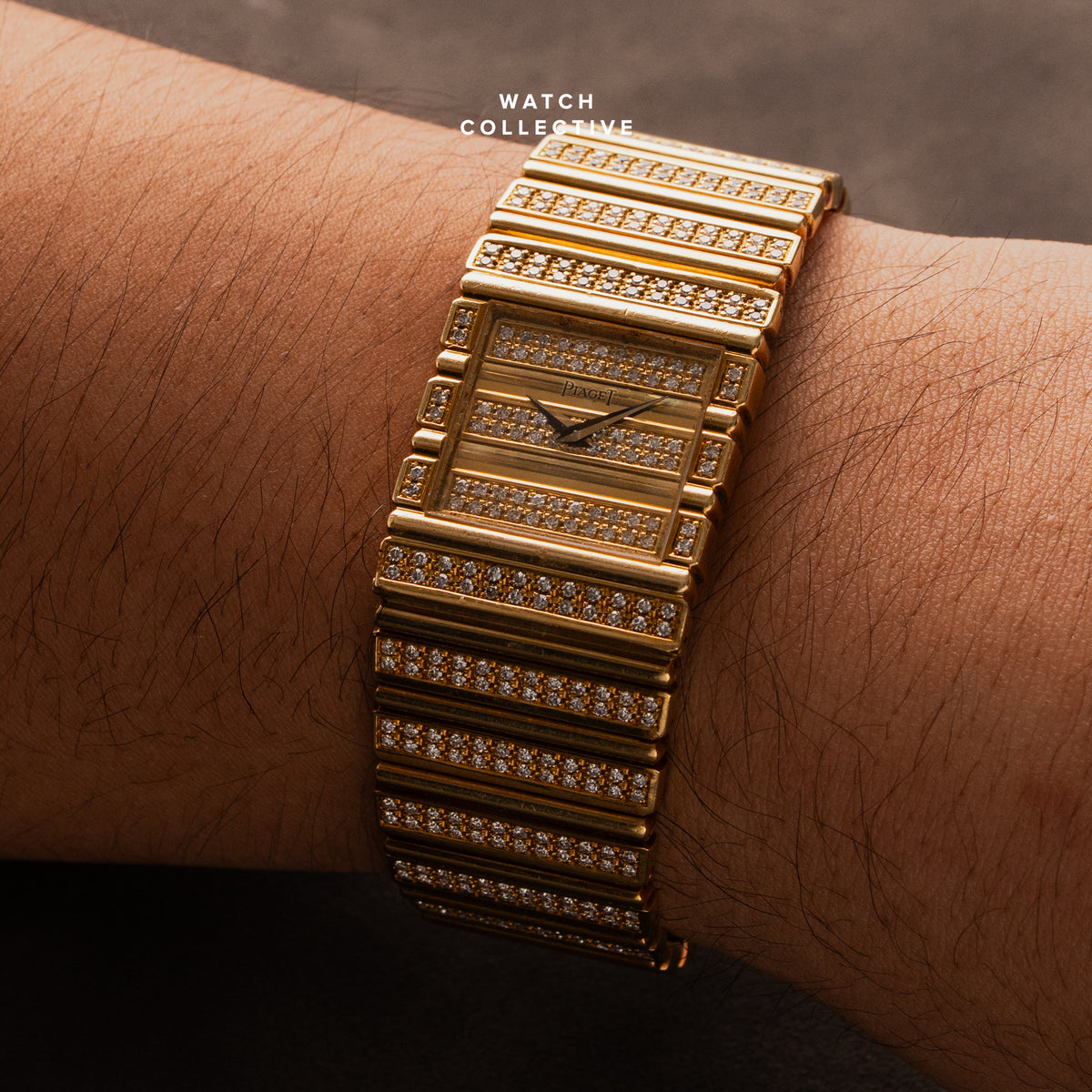 Piaget Polo Square 18k Yellow Gold 25mm Quartz 71311 C725