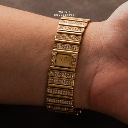 Piaget Polo Square 18k Yellow Gold 25mm Quartz 71311 C725