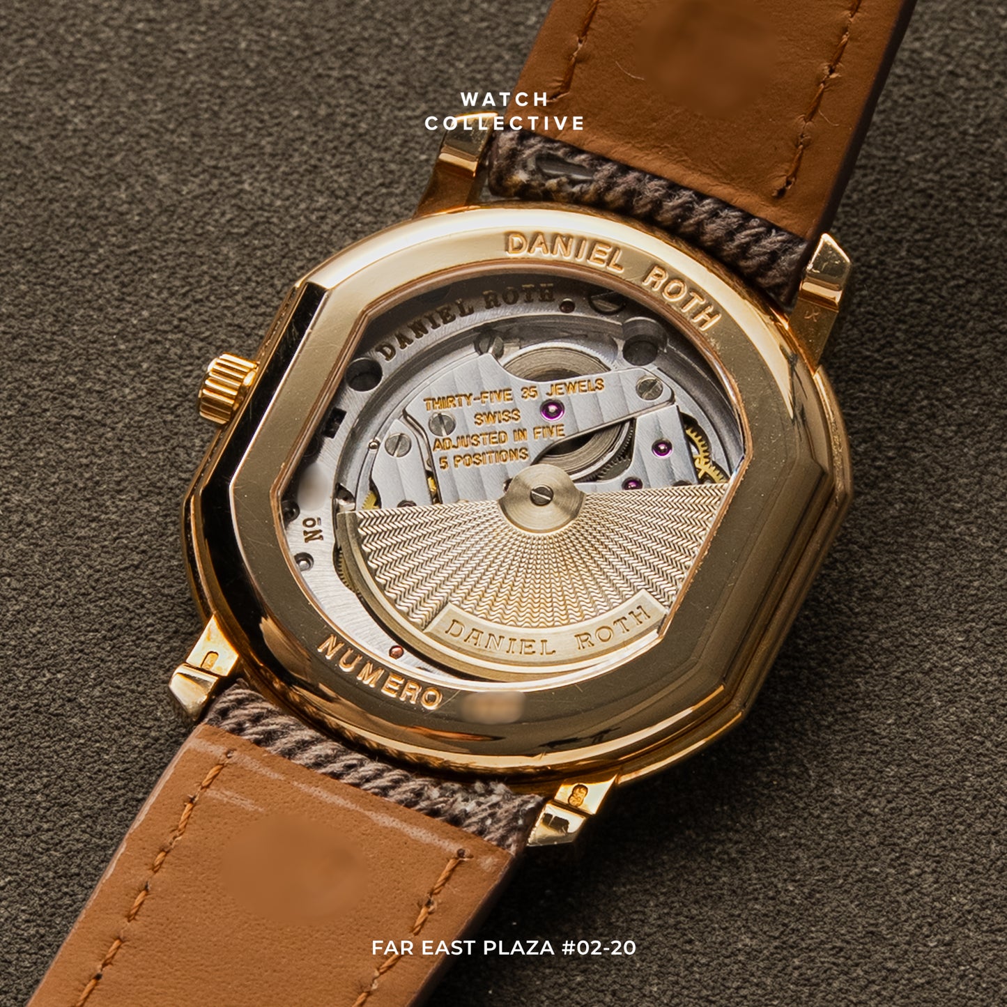 Daniel Roth Extra Plat 18k yellow gold 35x38mm automatic