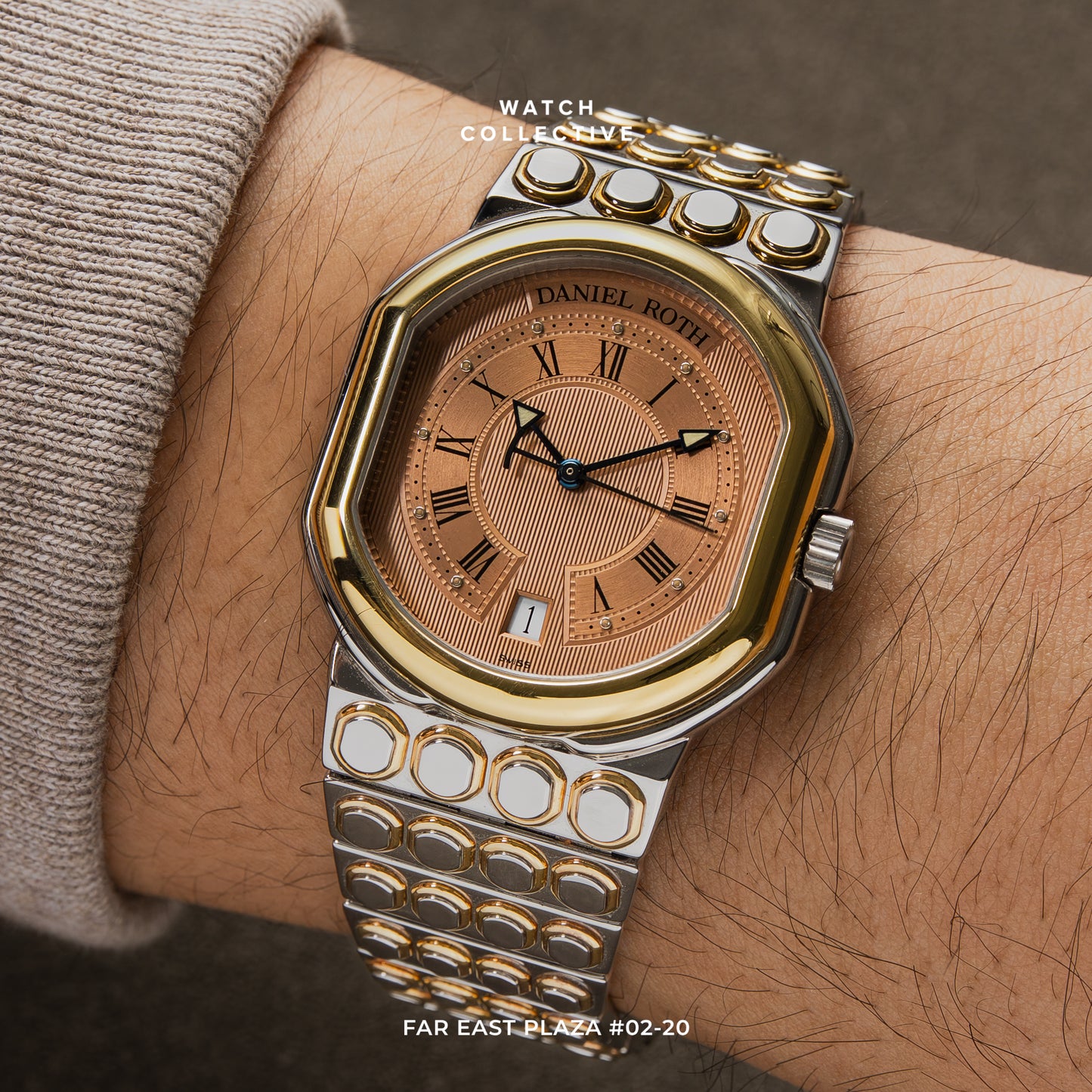Daniel Roth Le Sentier two tone salmon dial 35.5mm automatic