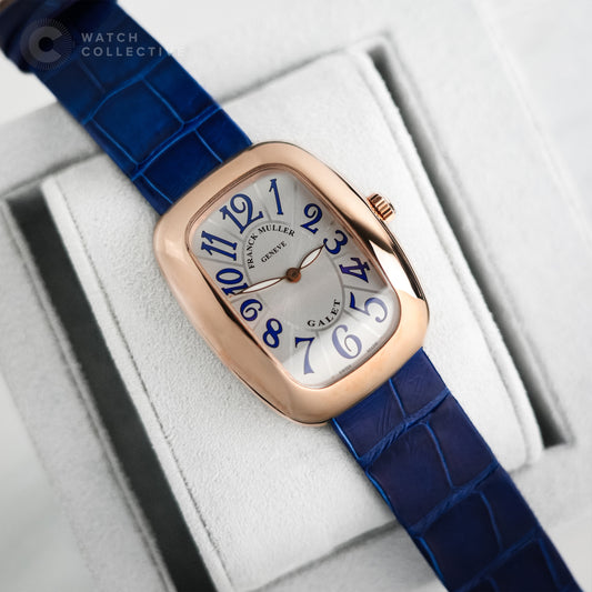 Franck Muller Galet Rose Gold Blue 3002 M QZ V BU | Complete Set, Limited Edition 88pc