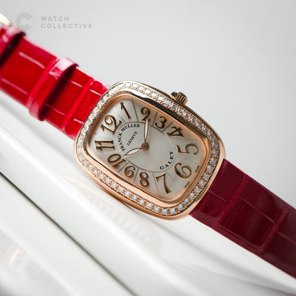 Franck Muller Galet Red with Diamonds