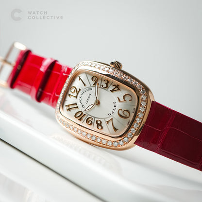 Franck Muller Galet Red with Diamonds