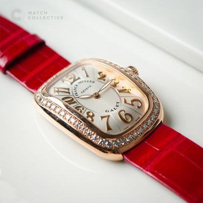 Franck Muller Galet Red with Diamonds