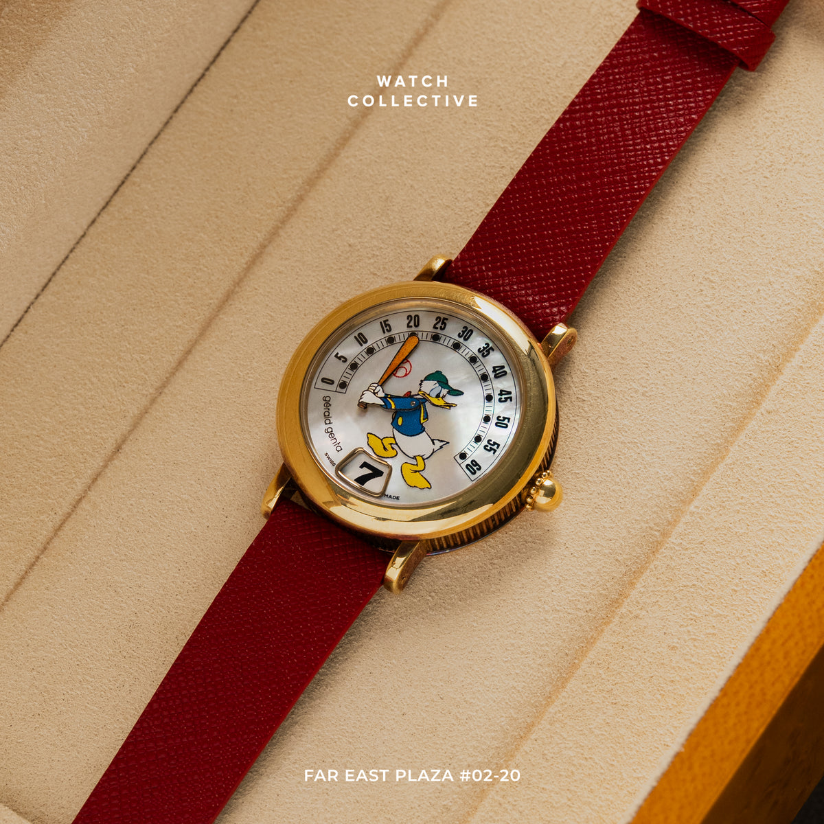 Gerald Genta Jumping Hour 18K Yellow gold 34mm automatic