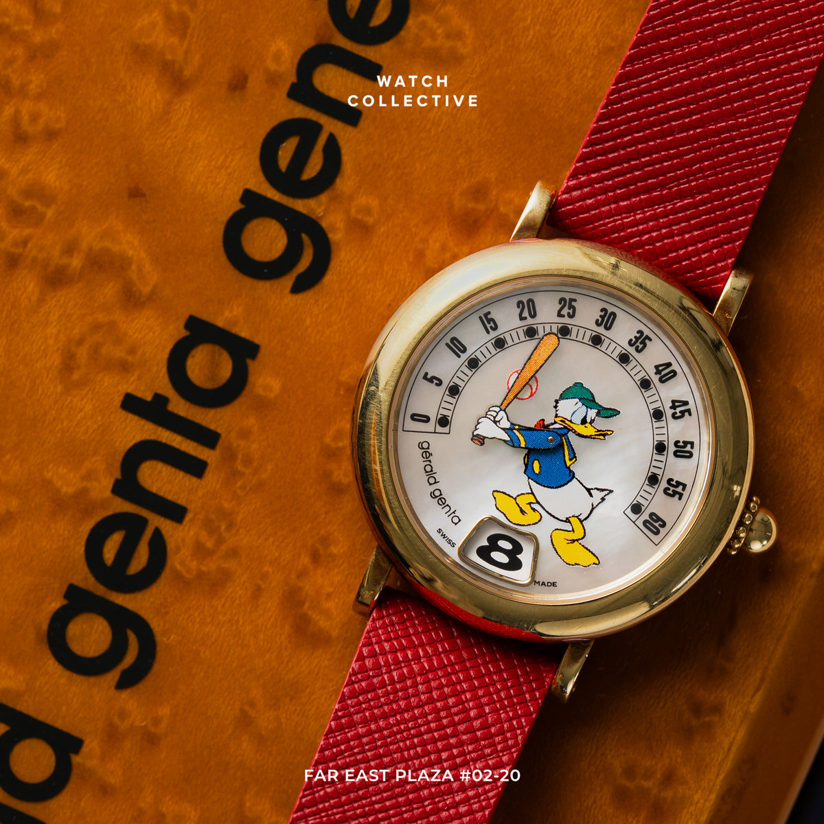 Gerald Genta Jumping Hour 18K Yellow gold 34mm automatic
