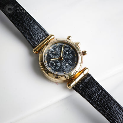 Gerald Genta Yellow Gold Meteorite Dial Chronograph | Manual Winding