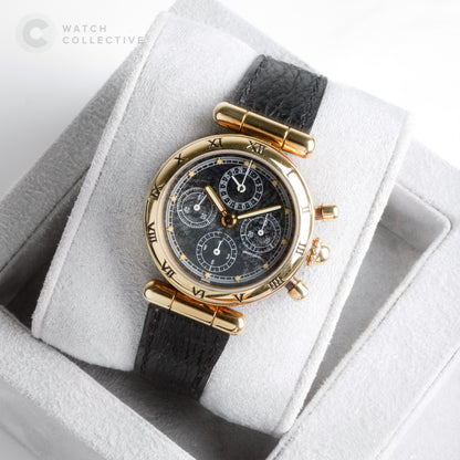 Gerald Genta Yellow Gold Meteorite Dial Chronograph | Manual Winding