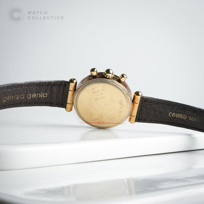 Gerald Genta Yellow Gold Meteorite Dial Chronograph | Manual Winding