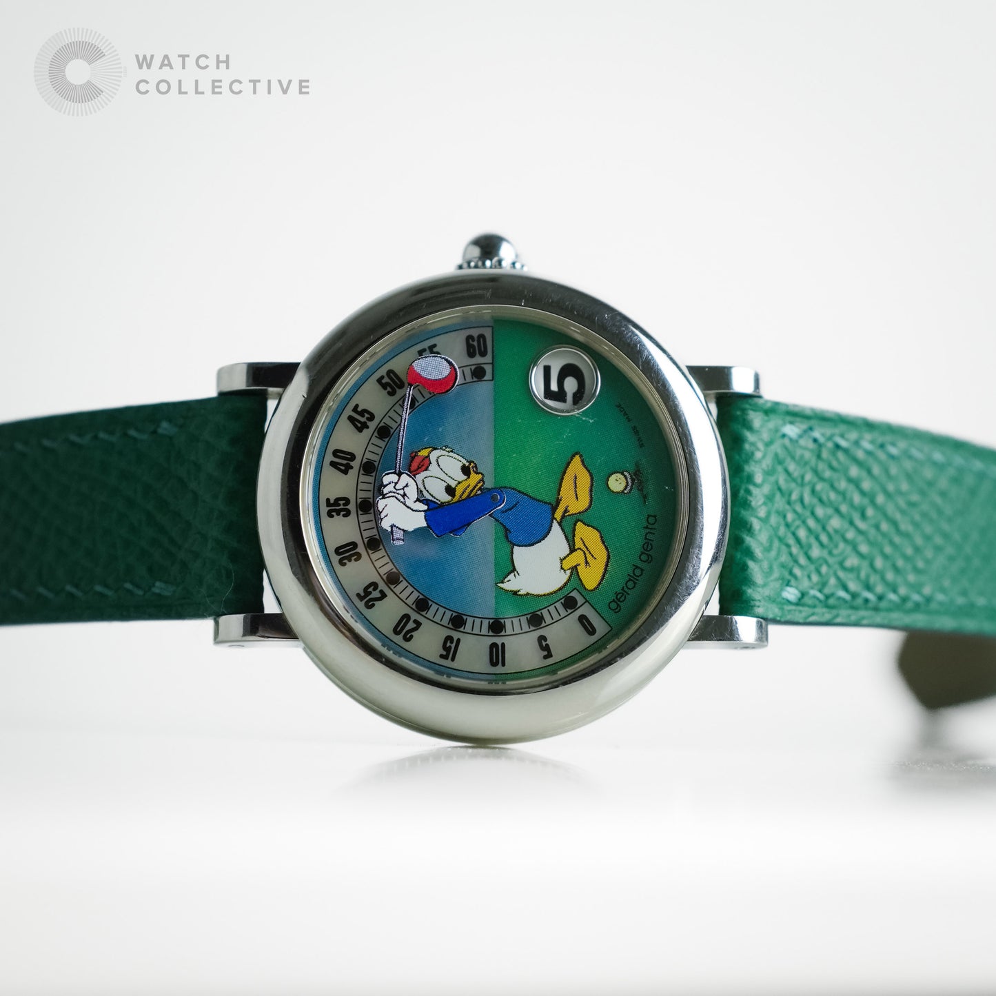 Gerald Genta Retro Fantasy Donald Duck Golfer 34mm automatic G3612