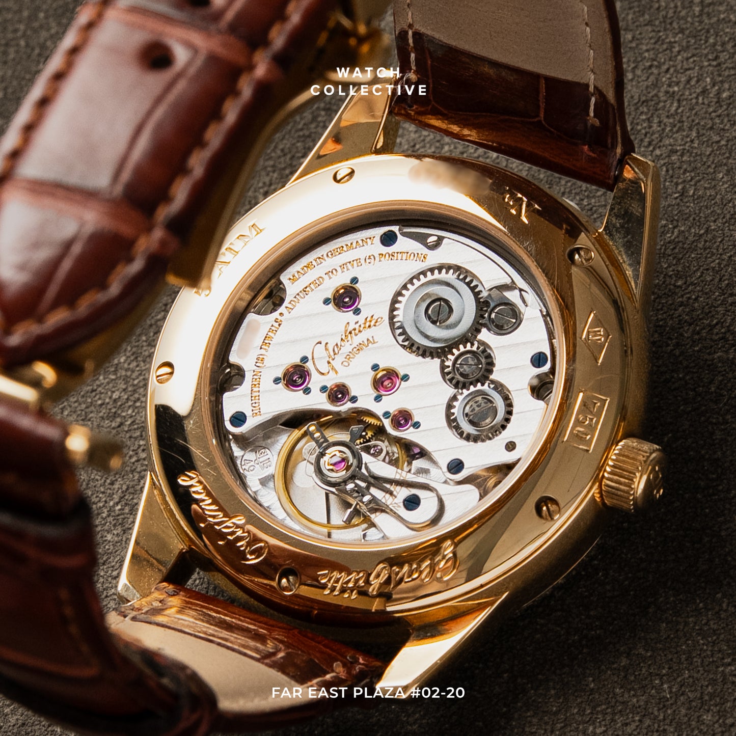 Glashütte Le Ming Dragon 18k Yellow gold 38mm automatic