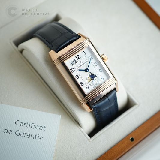 Jaeger-LeCoultre Grande Reverso Calendar Moon Rose Gold Q3032420 | Complete Set