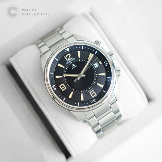 Jaeger-LeCoultre Polaris Date Limited edition Stainless steel alarm wristwatch with date and bracelet 842.8.96