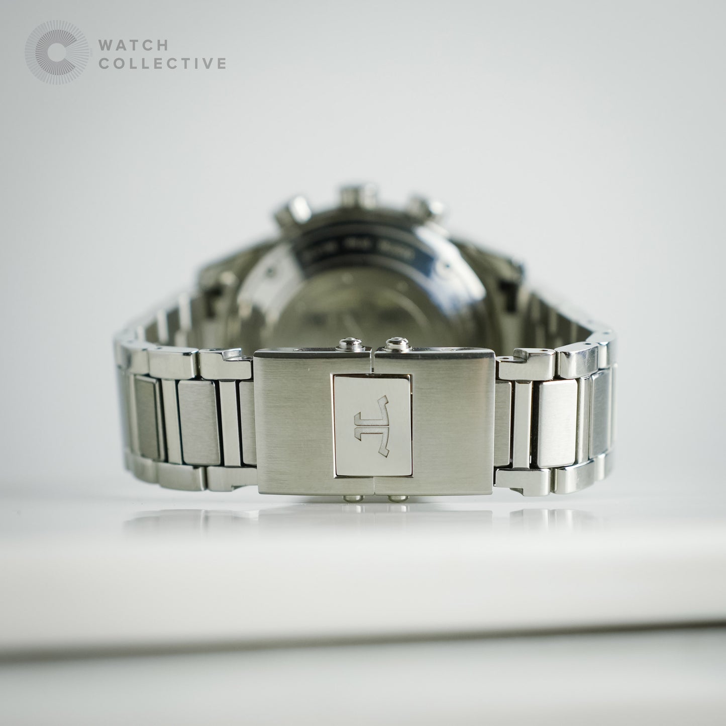 Jaeger-LeCoultre Polaris Date Limited edition Stainless steel alarm wristwatch with date and bracelet 842.8.96