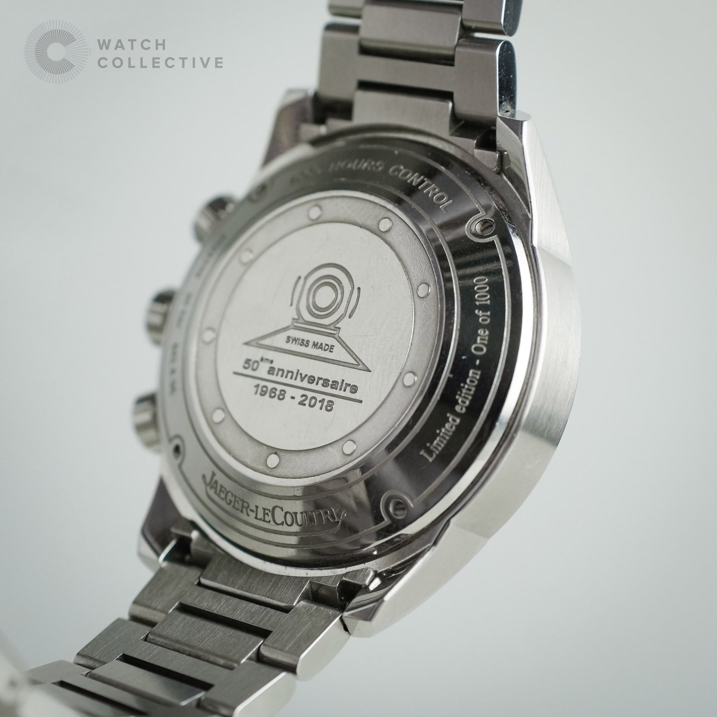 Jaeger-LeCoultre Polaris Date Limited edition Stainless steel alarm wristwatch with date and bracelet 842.8.96