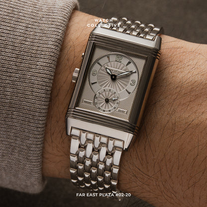 Jaeger-LeCoultre Reverso Night and Day 18k White Gold 26x42mm manual