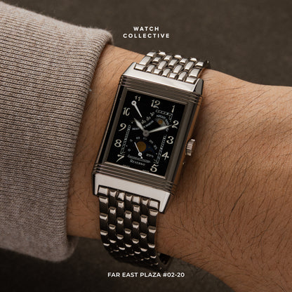 Jaeger-LeCoultre Reverso Sun Moon 18k White Gold 26x42mm manual winding