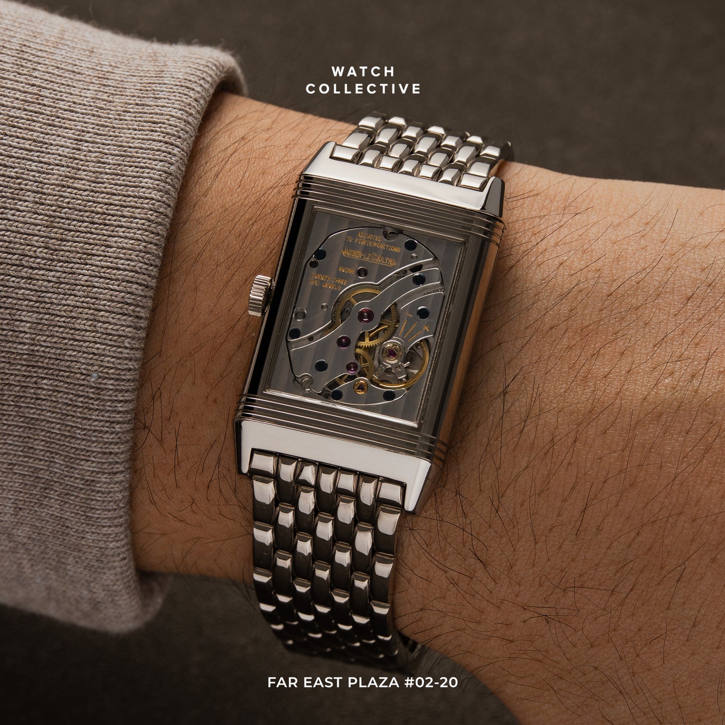Jaeger-LeCoultre Reverso Sun Moon 18k White Gold 26x42mm manual winding