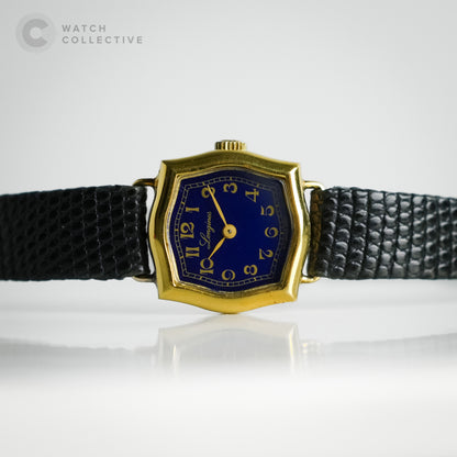 Longines Sympathie Mini Arabic Numerals Blue Dial Gold Plated 20mm Manual