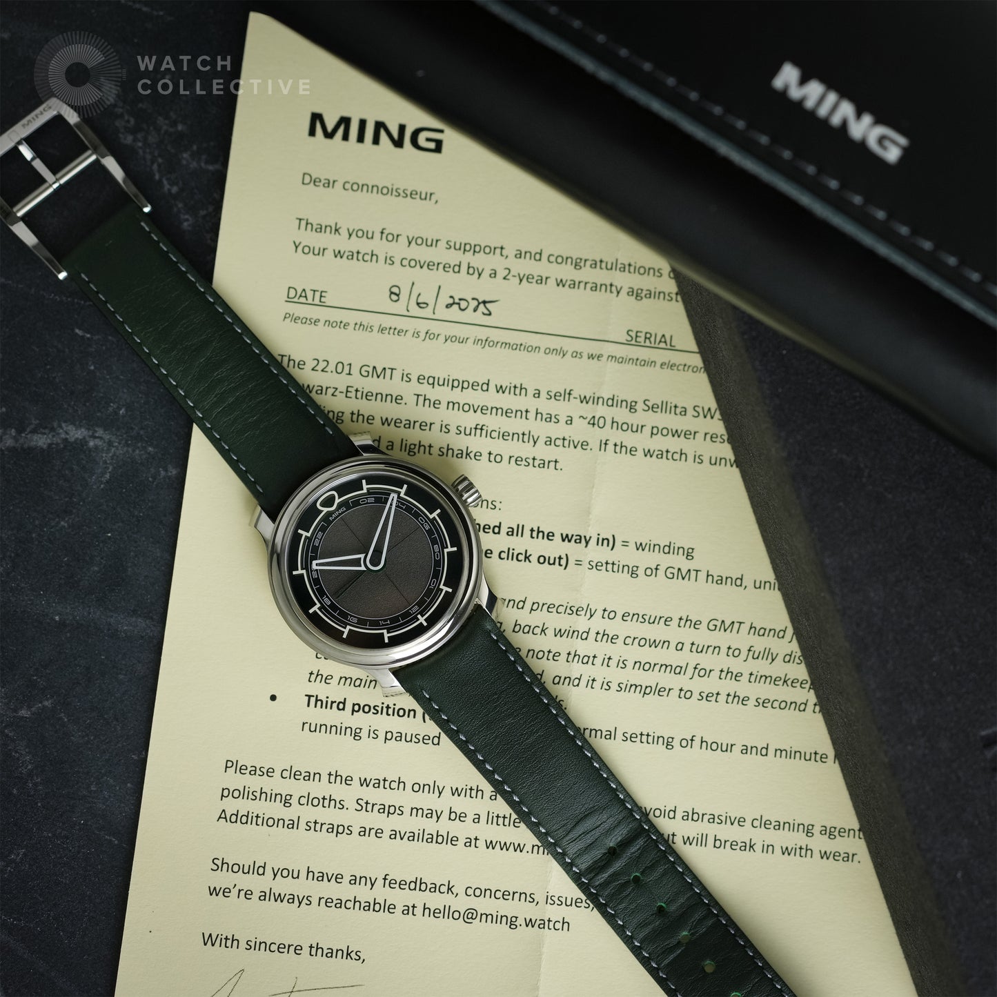 GMT Kyoto stainless steel 38mm manual 22.01