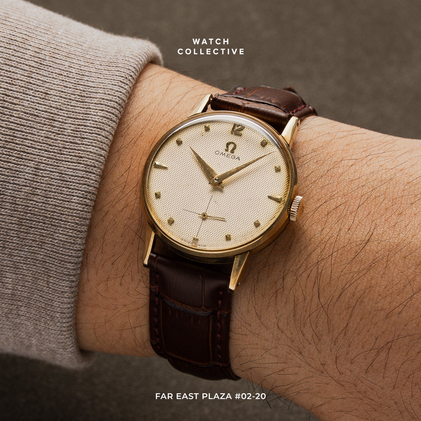 Omega Vintage 18k yellow gold 32mm manual winding