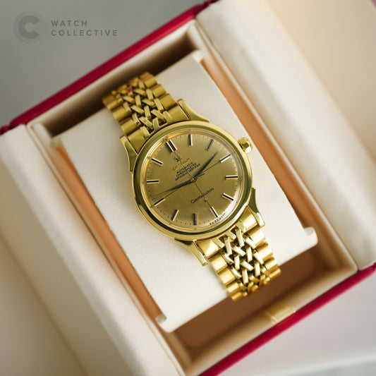 Omega Constellation 18k Yellow Gold with bracelet 35mm automatic 2852/2853