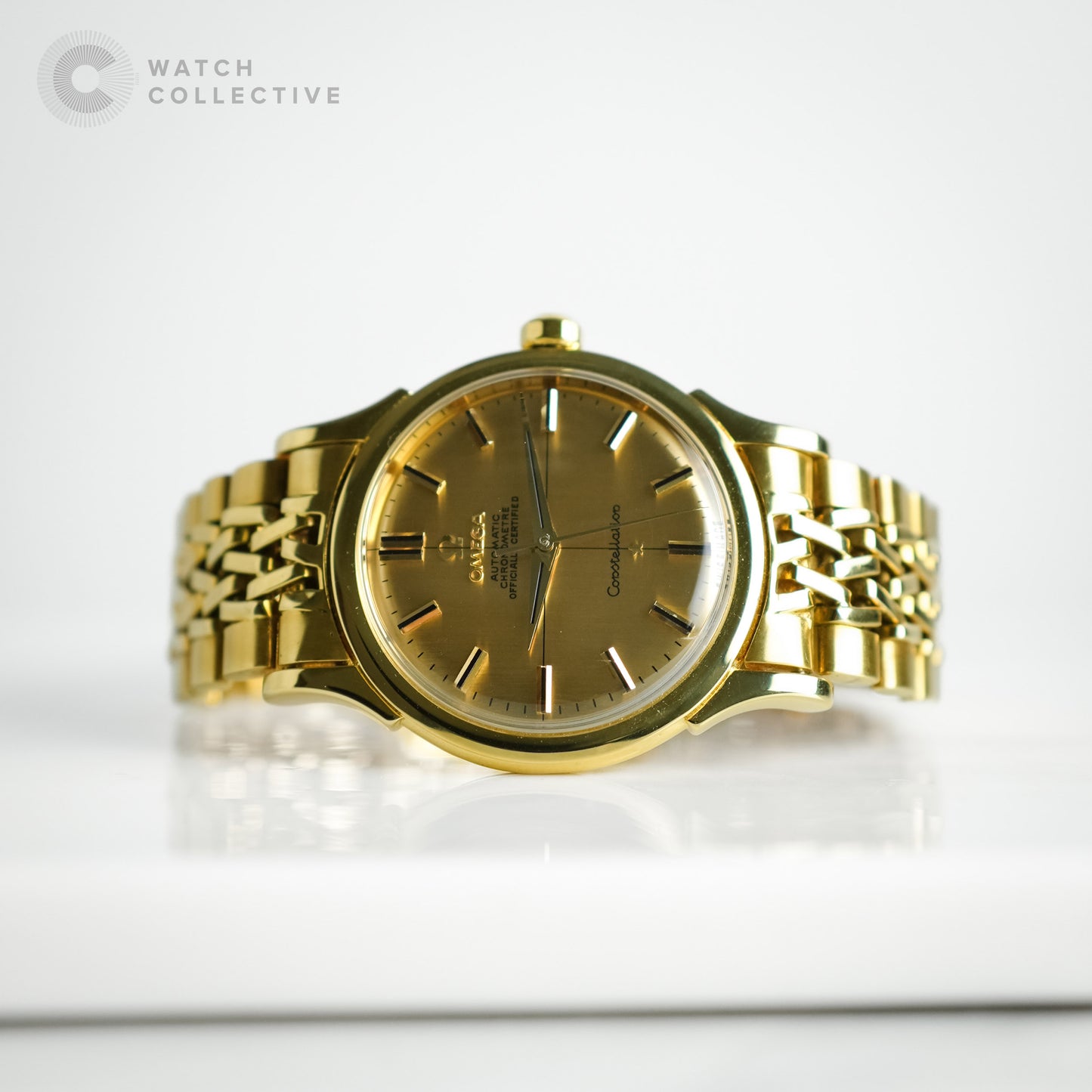 Omega Constellation 18k Yellow Gold with bracelet 35mm automatic 2852/2853