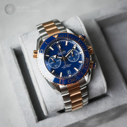 Omega Planet Ocean Chronograph Half Sedna Gold