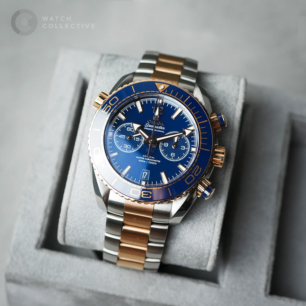 Omega Planet Ocean Chronograph Half Sedna Gold