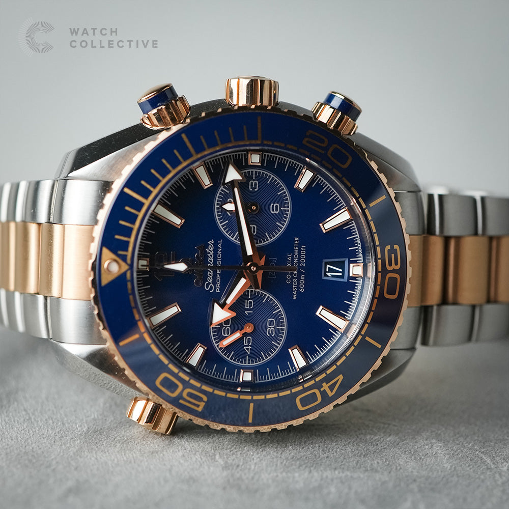 Omega Planet Ocean Chronograph Half Sedna Gold