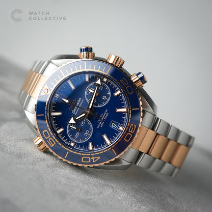 Omega Planet Ocean Chronograph Half Sedna Gold