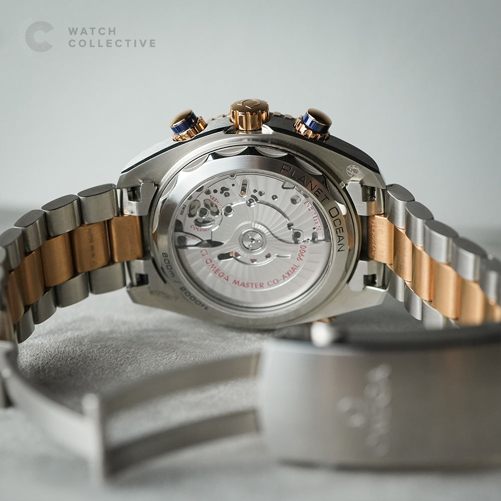 Omega Planet Ocean Chronograph Half Sedna Gold