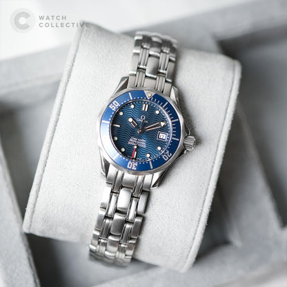 Omega Seamaster Diver 300M Blue Dial Ladies Quartz