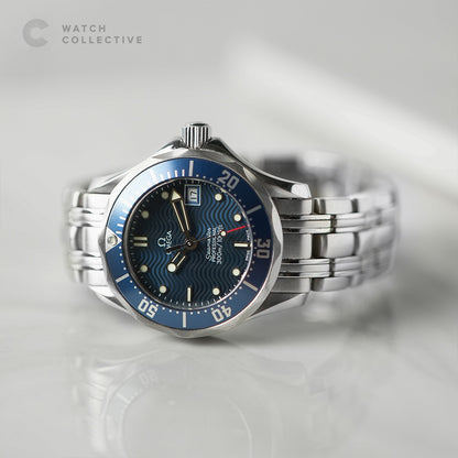 Omega Seamaster Diver 300M Blue Dial Ladies Quartz