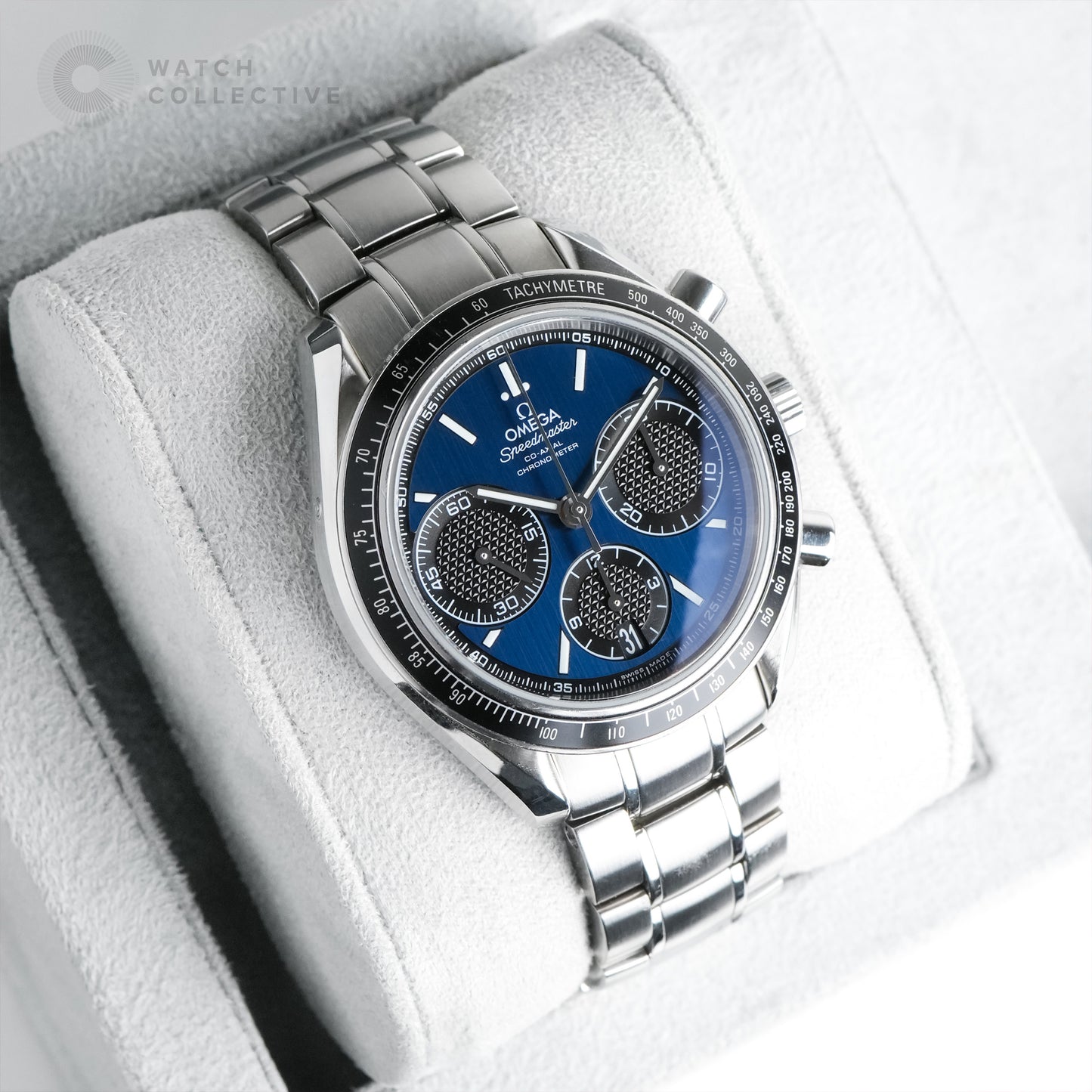 Omega Speedmaster Racing Blue Dial 326.30.40.50.03.001 | Complete Set