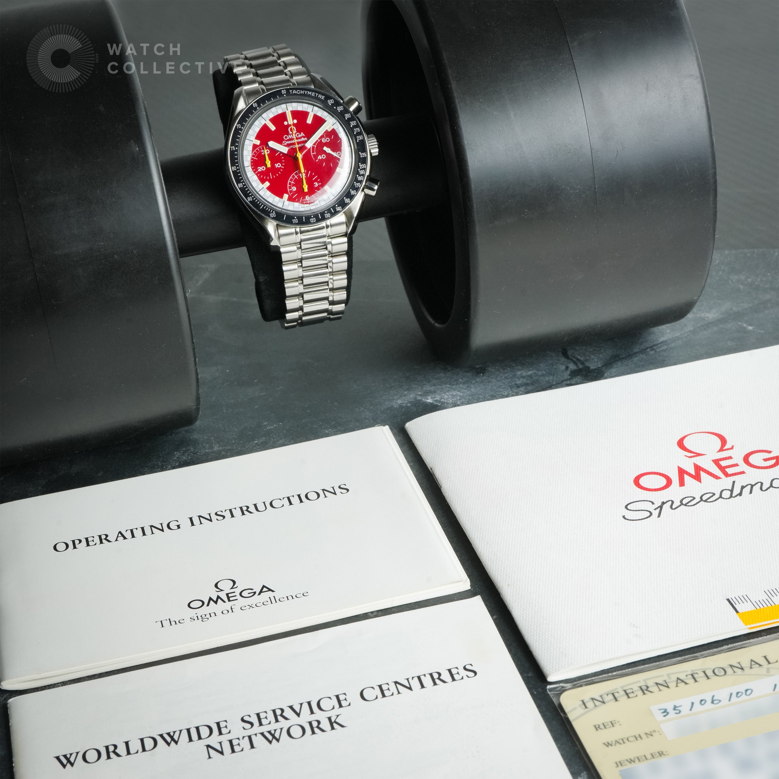 Omega Speedmaster Reduced Ferrari 3510.61.00 Complete Set Watch Collective